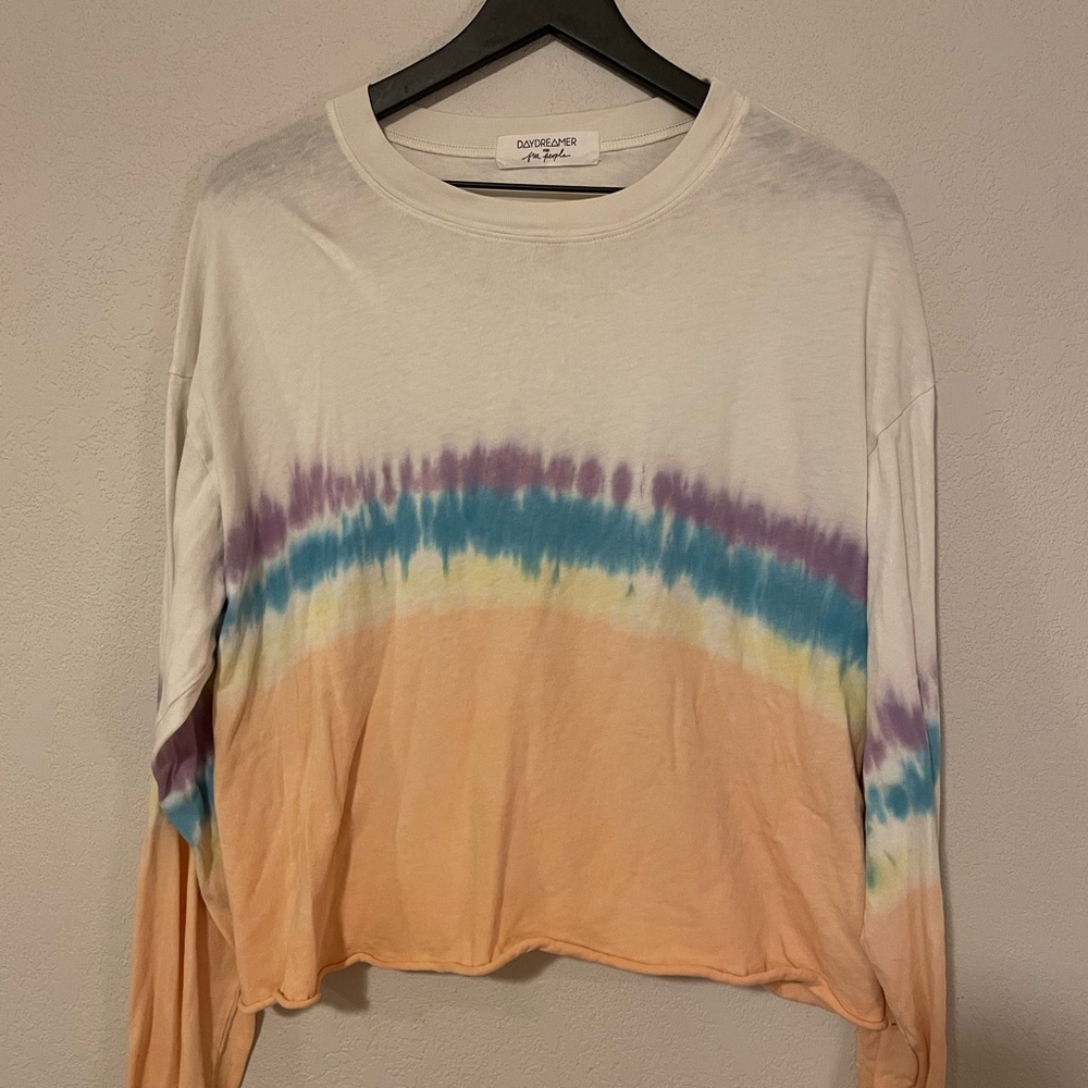 Free People x Daydreamer Rainbow Wash Tee
